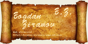 Bogdan Ziramov vizit kartica